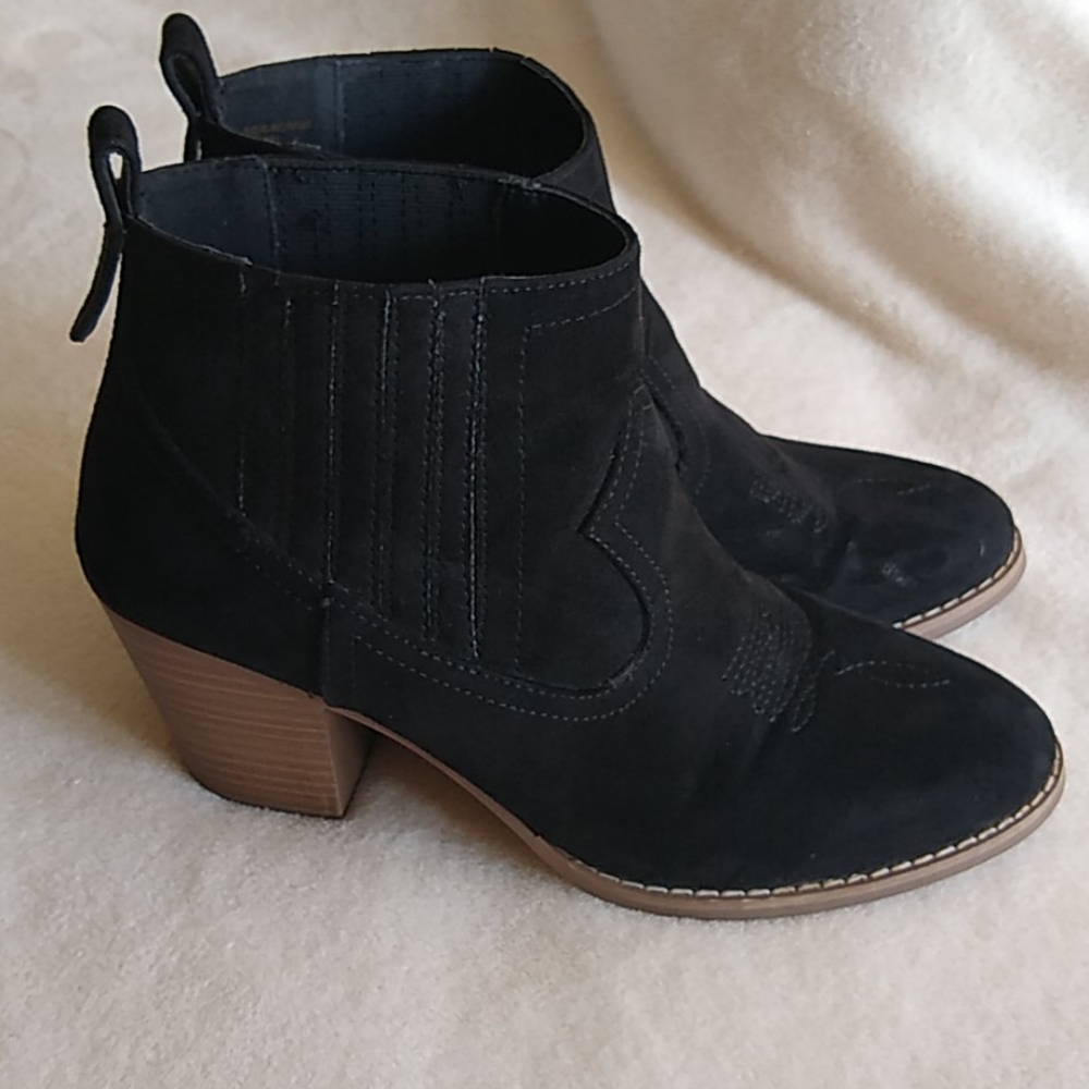 Sugar Black Ankle Boots